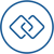 sync icon blue